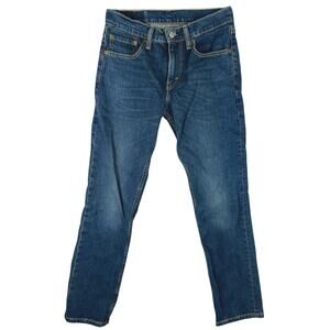 Levi's 511 Men's Blue Medium Wash Ankle Mid Rise Slim Straight Denim Jeans 29x30